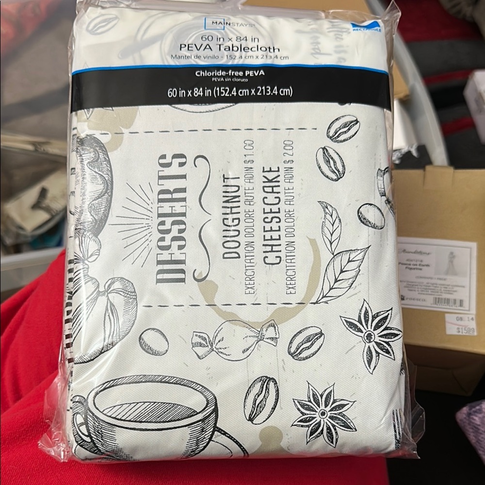 Mainstays PEVA Tablecloth with Print